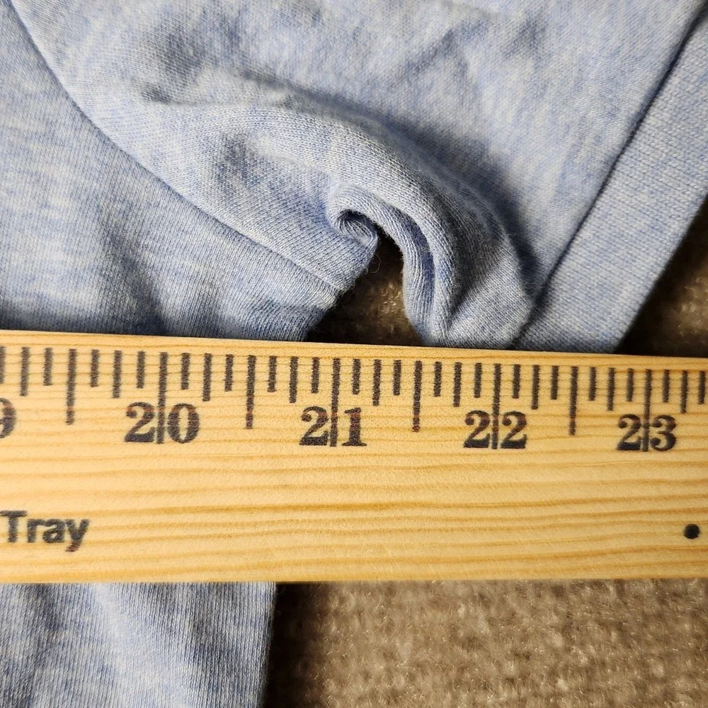 Polo Ralph Lauren Polo Shirt Mens Medium Light Blue Good Heathered Jersey Pony